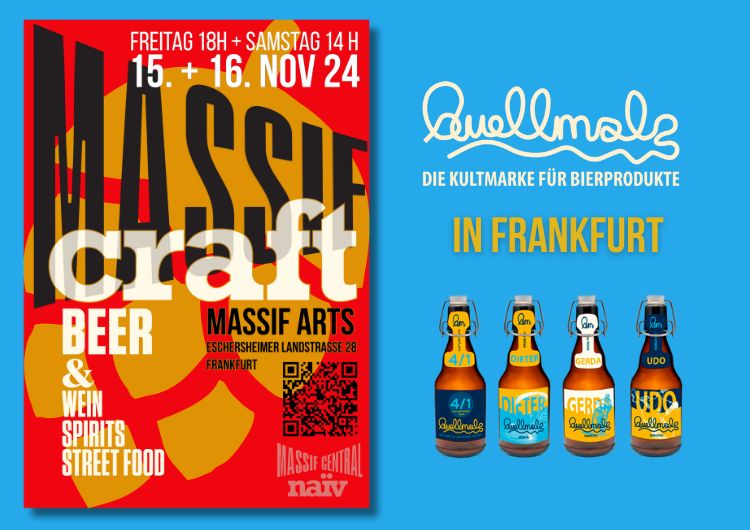 QUELLMALZ on Tour: 10 Jahre Craft Beer Festival in Frankfurt!f Familienfest